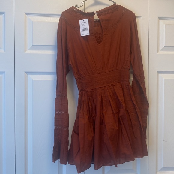 NWT Free People size 8 dress. Color deep bronze. - Picture 7 of 7